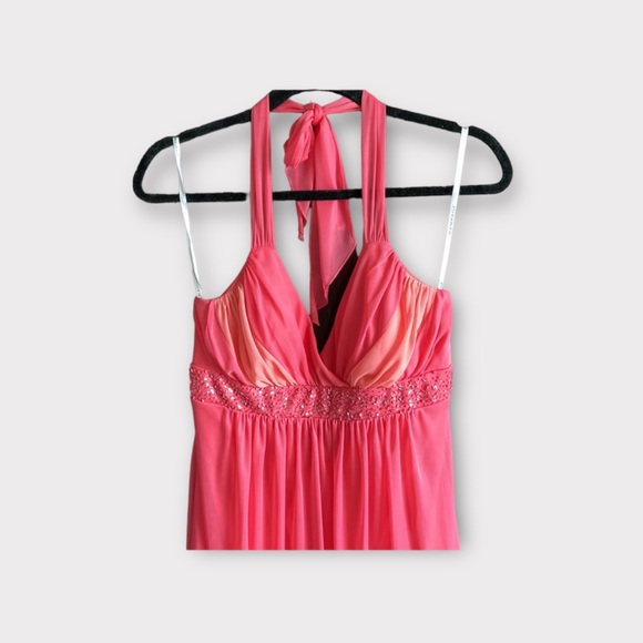 Rampage, Barbiecore, Y2K, prom, party evening dress, embroidery beads sequins - Picture 3 of 8